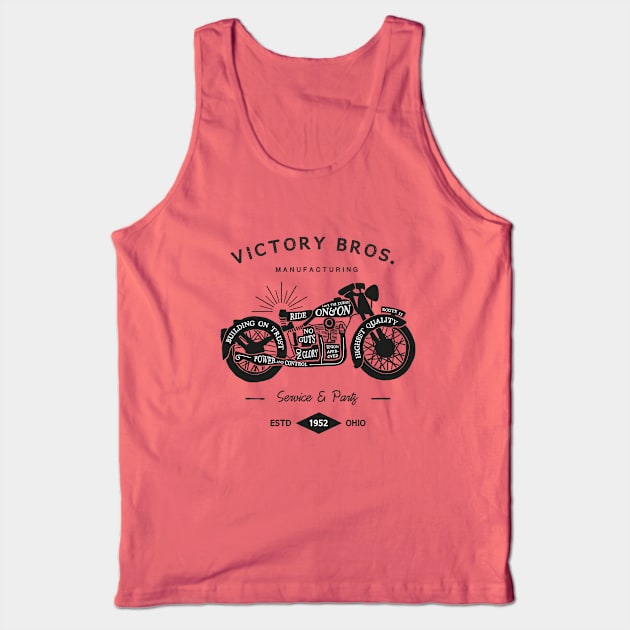 vintage motorcycle Tank Top by Kingrocker Clothing